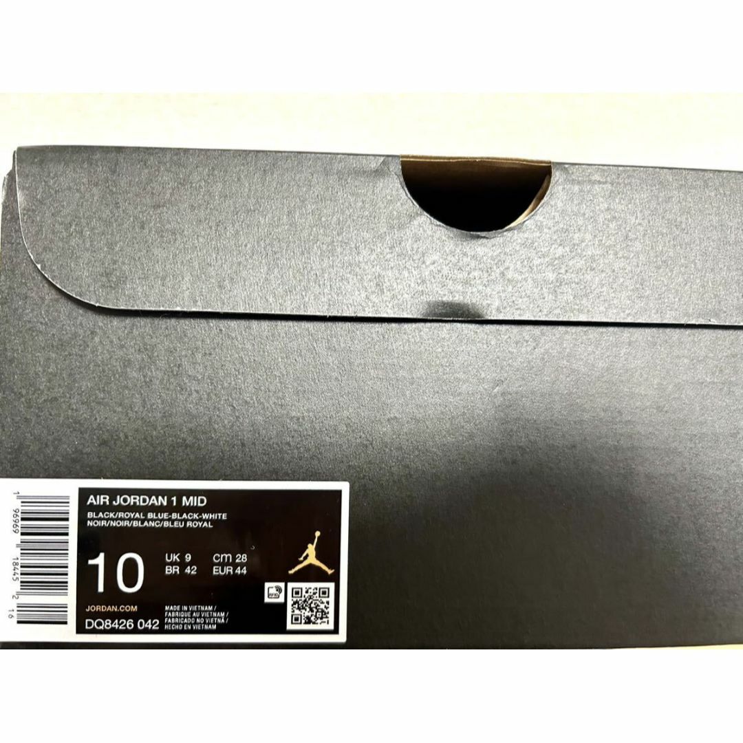 NIKE(ナイキ)のナイキ エア ジョーダン 1 MID 28.0㎝ 新品 ブラック/ロイヤルブルー メンズの靴/シューズ(スニーカー)の商品写真