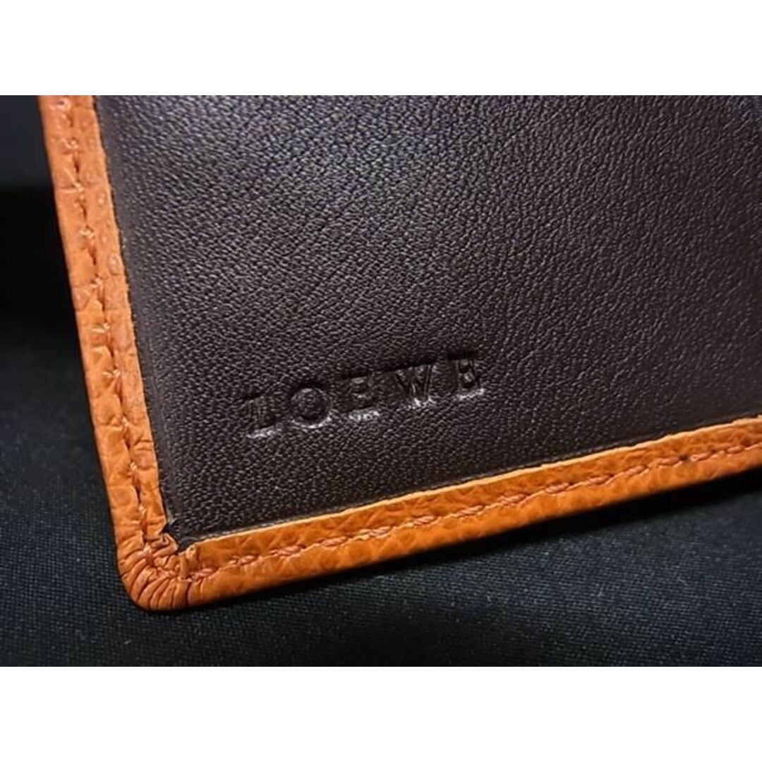 LOEWE(ロエベ)の■新品同様■ LOEWE ロエベ アナグラム レザー 二つ折り 財布 ウォレット レディース オレンジ系 AW1913 レディースのファッション小物(財布)の商品写真