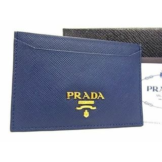 プラダ(PRADA)の■新品■未使用■ PRADA プラダ 1M0208 サフィアーノレザー カードケース パスケース メンズ レディース ネイビー系 AS7379(その他)