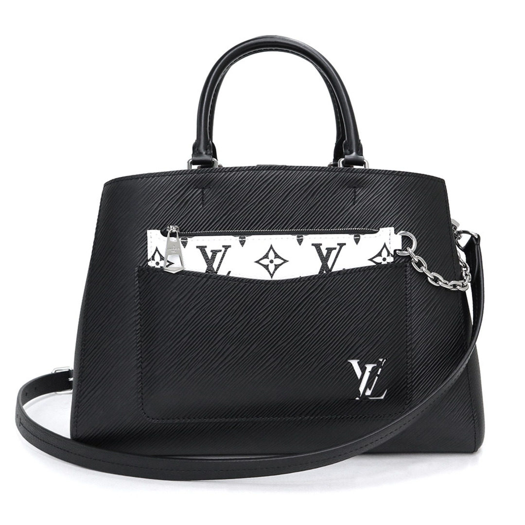 LOUIS VUITTON(ルイヴィトン)のルイ ヴィトン マレル トート MM 2way ショルダー ハンドバッグ 斜め掛け エピ グレインレザー ノワール ブラック ピンク 黒 シルバー金具 M59954 LOUIS VUITTON（未使用保管品） レディースのバッグ(ハンドバッグ)の商品写真