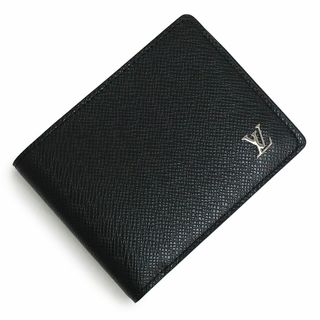 ルイヴィトン(LOUIS VUITTON)のルイ ヴィトン ポルトフォイユ ミュルティプル 二つ折り財布 札入れ タイガ レザー ノワール ブラック 黒 シルバー金具 M30295 箱付 LOUIS VUITTON（新品・未使用品）(折り財布)