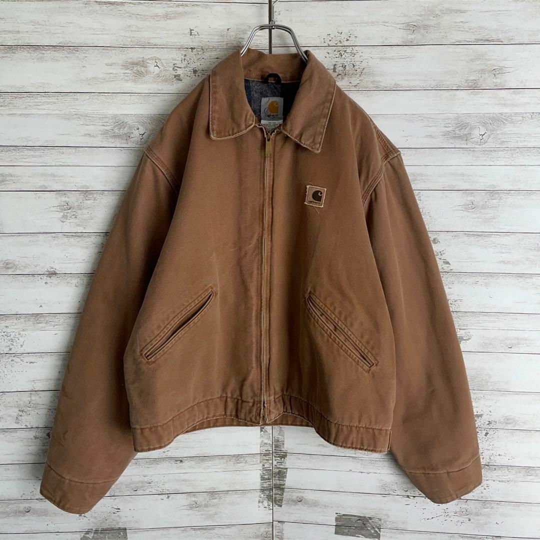 carhartt(カーハート)の9468【人気デザイン】カーハート☆ワンポイント ダック地ジャケット　入手困難 メンズのジャケット/アウター(カバーオール)の商品写真