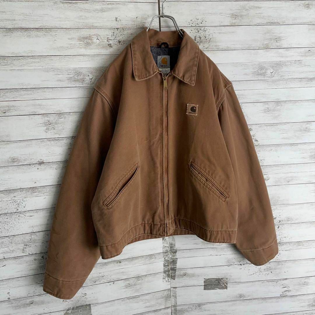 carhartt(カーハート)の9468【人気デザイン】カーハート☆ワンポイント ダック地ジャケット　入手困難 メンズのジャケット/アウター(カバーオール)の商品写真