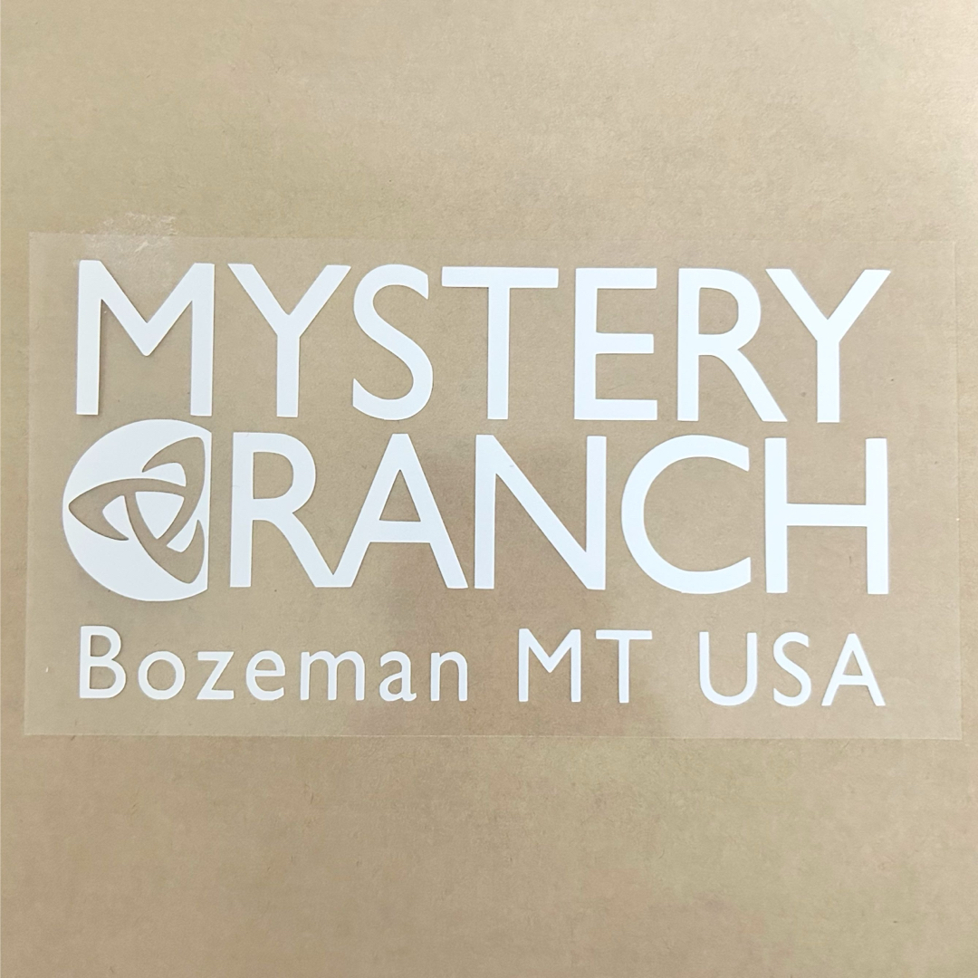 MYSTERY RANCH(ミステリーランチ)のMYSTERY RANCH ミステリーランチ カッティングステッカー◆白グロス◆ エンタメ/ホビーのミリタリー(その他)の商品写真