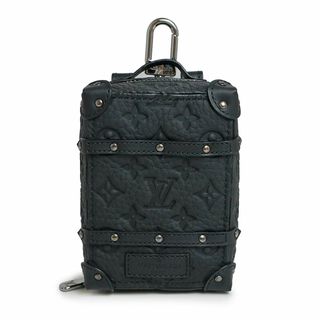 ルイヴィトン(LOUIS VUITTON)のルイ ヴィトン ポルト クレ バックパック トランク バッグチャーム キーホルダー キーリング付 トリヨンレザー ノワール ブラック 黒 シルバー金具 M00850 LOUIS VUITTON（新品・未使用品）(キーホルダー)