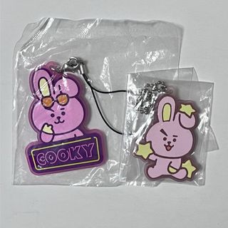 ビーティーイシビル(BT21)のBT21 一番くじ ラバーキーホルダー 2点 COOKY(キャラクターグッズ)