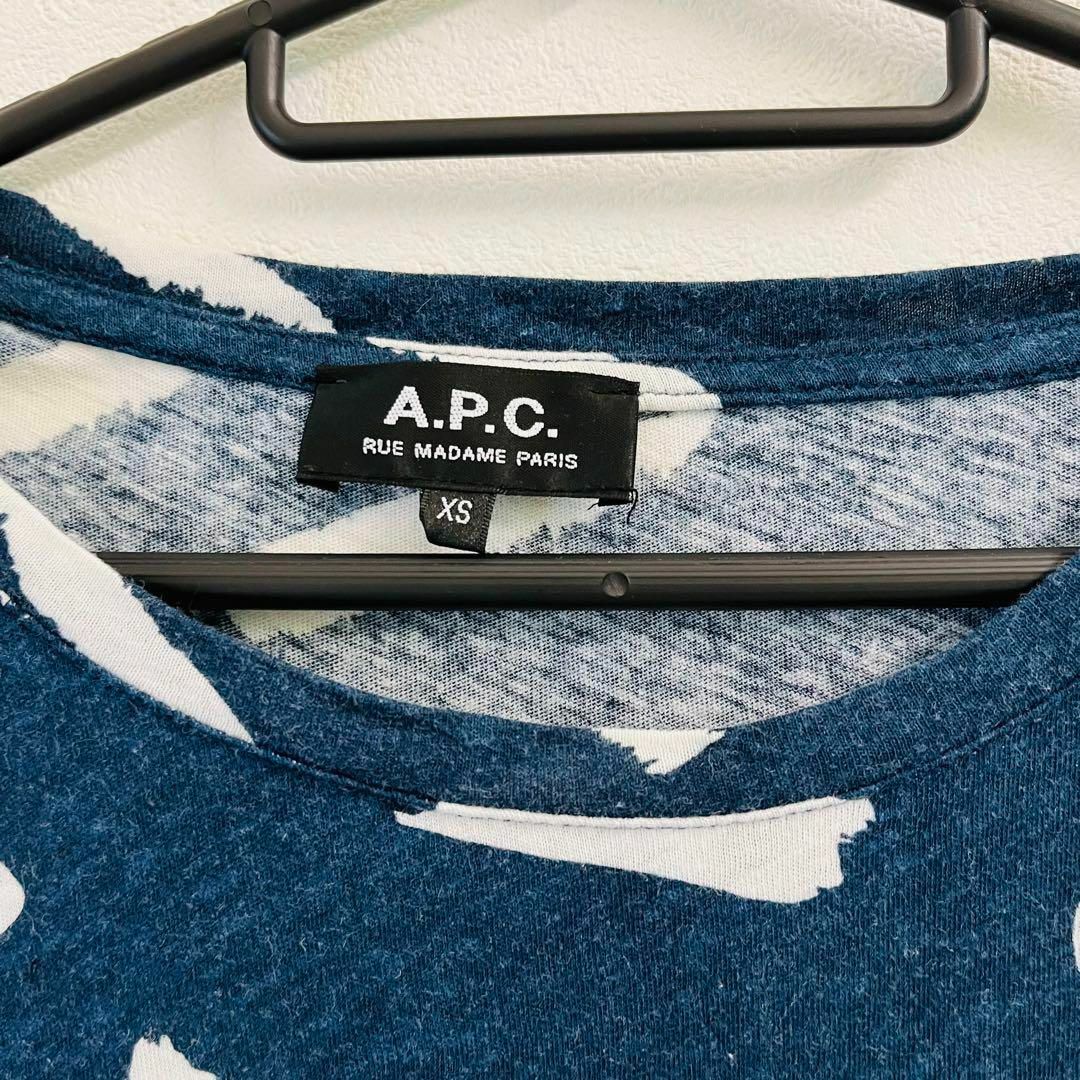 A.P.C(アーペーセー)の【希少】アーペーセー 総柄Tシャツ カットソー ユニセックス 半袖 トップス メンズのトップス(Tシャツ/カットソー(半袖/袖なし))の商品写真