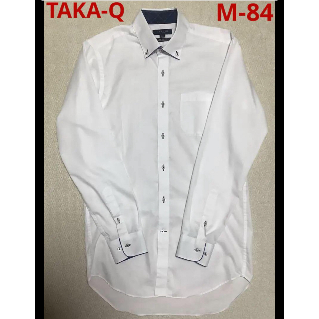 TAKA-Q(タカキュー)のTAKA-Q　タカキュー　ワイシャツ　M-84　ビジネスシャツ　ボタンダウン メンズのトップス(シャツ)の商品写真