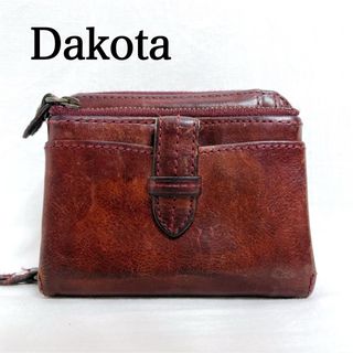 ダコタ(Dakota)のダコタ　Dakota クラプトン　二つ折り財布　ワイン　牛革　レザー(財布)