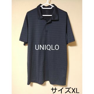 ユニクロ(UNIQLO)のUNIQLO＊ポロシャツ・半袖・サイズXL＊ボーダー・ブラック＊トップス・メンズ(ポロシャツ)