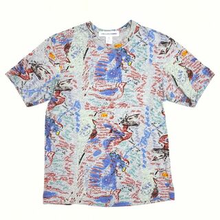 コムデギャルソンシャツ(COMME des GARCONS SHIRT)のCOMME des GARCONS SHIRT グラフィティ 総柄 Tシャツ S(Tシャツ/カットソー(半袖/袖なし))
