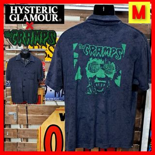 HYSTERIC GLAMOUR - 激レア　ヒステリックグラマー×クランプス　パイル生地　胸ポケット　半袖シャツ　Ｍ