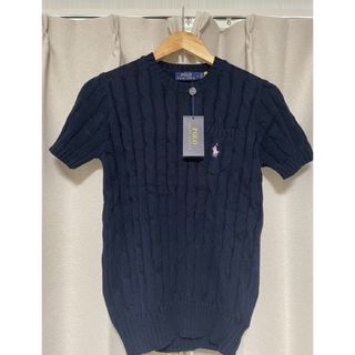 ポロラルフローレン(POLO RALPH LAUREN)のポロラルフローレン　ラルフローレン　ケーブルニット　半袖ニット　M(ニット/セーター)