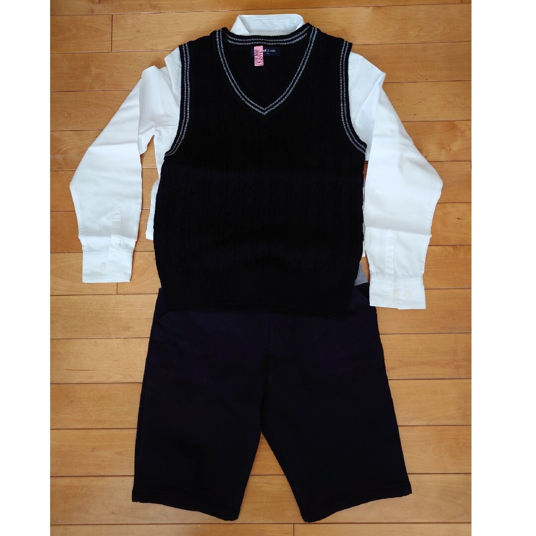 140cmベスト、シャツ、パンツセット キッズ/ベビー/マタニティのキッズ服男の子用(90cm~)(ドレス/フォーマル)の商品写真