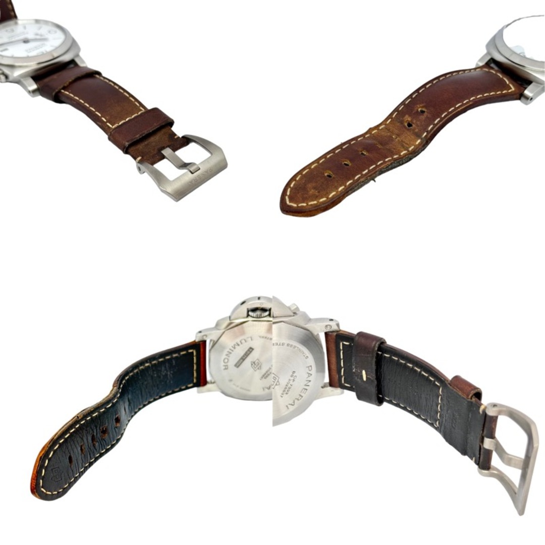 PANERAI(パネライ)の　パネライ PANERAI ルミノールマリーナ 44mm ブラック文字盤 Y番 PAM01314 シルバー/ブラウン ステンレススチール 自動巻き メンズ 腕時計 メンズの時計(その他)の商品写真