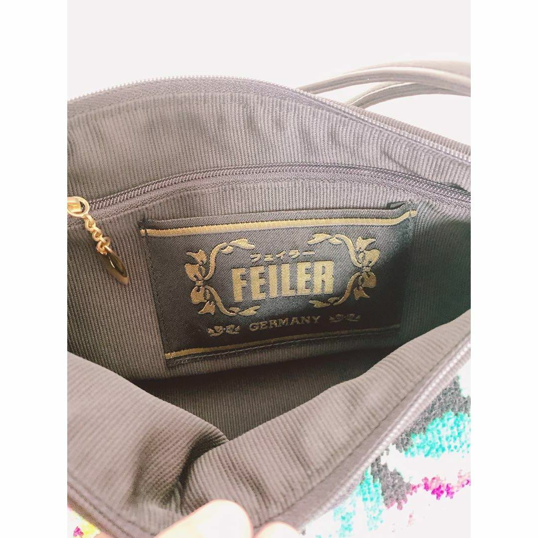 FEILER(フェイラー)の✨新品✨ FEILERフェイラー　ハンドバッグ　パラディス柄　薔薇　バラ　鳥 レディースのバッグ(ハンドバッグ)の商品写真