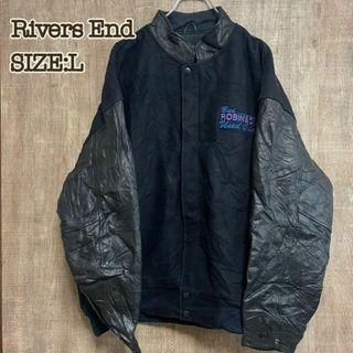 River’s End リバーズエンド　スタジャン　異素材切替　袖レザー　L(スタジャン)