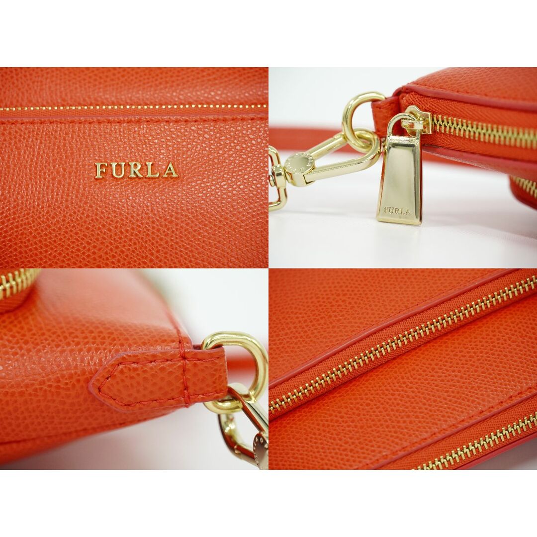 FURLA - 本物 フルラ FURLA レザー ショルダーバッグ ポシェット FURLA - 本物 フルラ FURLA レザー ショルダーバッグ ポシェット