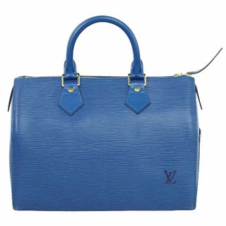 ルイヴィトン(LOUIS VUITTON)の本物 ルイヴィトン LOUIS VUITTON LV スピーディ 25 エピ レザー ミニ ボストンバッグ ハンドバッグ トレドブルー M43015 Speedy ビトン バッグ 中古(ハンドバッグ)