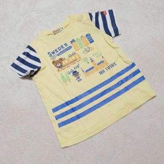 ミキハウス(mikihouse)の【MIKIHOUSE】ミキハウス（80）ベビー服 半袖Tシャツ ボーダー キャラ(Ｔシャツ)