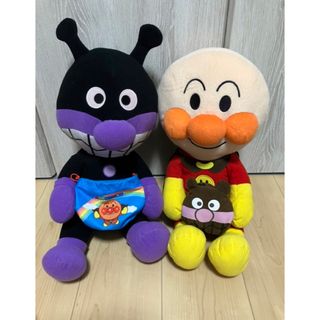 アンパンマン バイキンマン ぬいぐるみ　メガジャンボ　なかよし巾着　小物入れ(ぬいぐるみ)