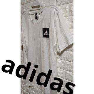 アディダス(adidas)のadidas　アディダス　白Tシャツ　メンズ2L バックプリント　胸ワンポイント(Tシャツ/カットソー(半袖/袖なし))