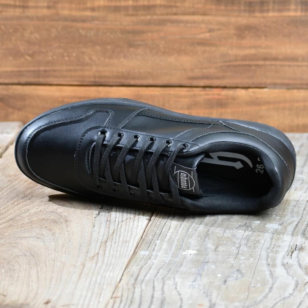 スニーカー メンズ 27.0cm 靴 ブラック 黒 アメカジ 新品 未使用 メンズの靴/シューズ(スニーカー)の商品写真