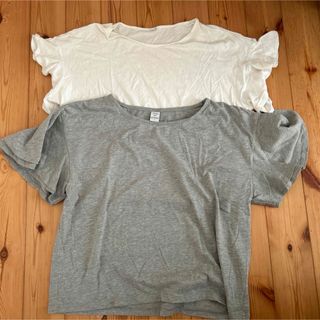 ユニクロ(UNIQLO)のフリル袖Tシャツセット　大きめサイズ(Tシャツ(半袖/袖なし))