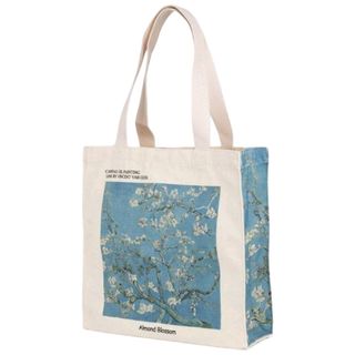 トートバッグVAN GOGHゴッホマチが広い折りたたみエコバッグ空アーモンドの花(トートバッグ)