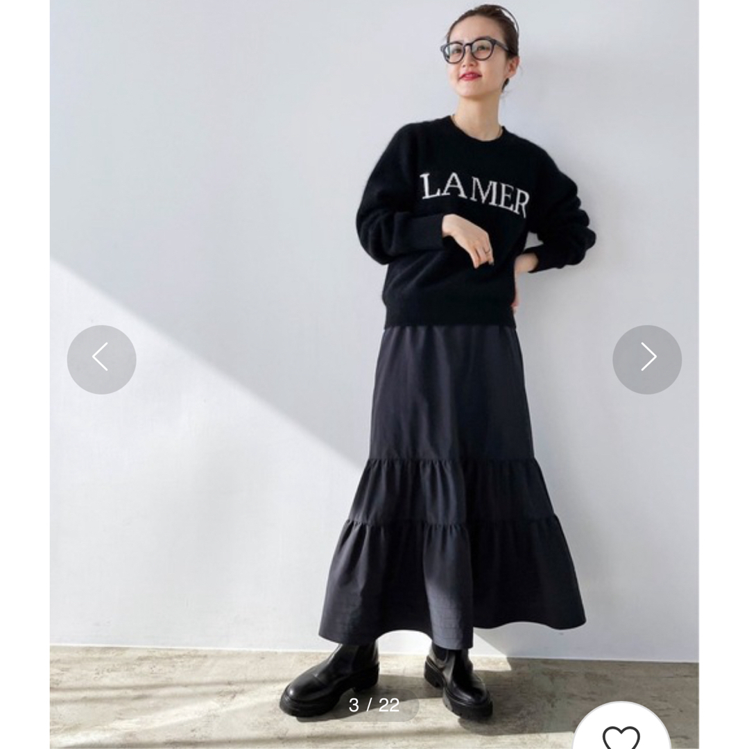 IENA(イエナ)のIENA タイプライターティアードスカート レディースのスカート(ロングスカート)の商品写真