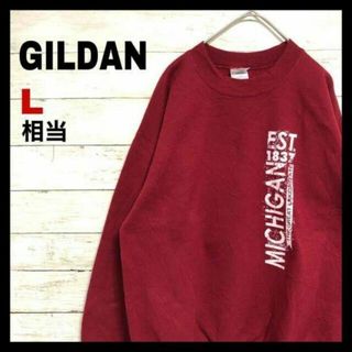 036 希少　海外古着　GILDAN ギルダン ヴィンテージ　スウェット　ロゴ(スウェット)