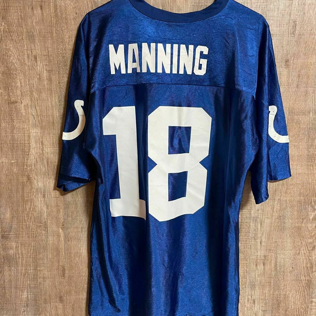 NFLインディアナ・コルツ　ゲームシャツ　ブルー　L メンズのトップス(Tシャツ/カットソー(半袖/袖なし))の商品写真