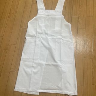 新品 白 エプロン 男女兼用ケアガウン[ナガイレーベン製品]　KEX-1155(その他)