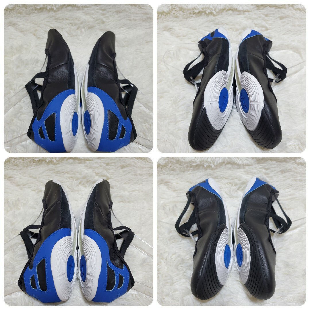 adidas(アディダス)の【ほぼ未使用】adidas　バレエシューズ　黒　ストラップ　青　ブラック　ブルー レディースの靴/シューズ(バレエシューズ)の商品写真