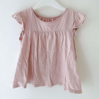 ユニクロ(UNIQLO)のフリルスリーブＴシャツ＊100cm＊ユニクロ(Tシャツ/カットソー)