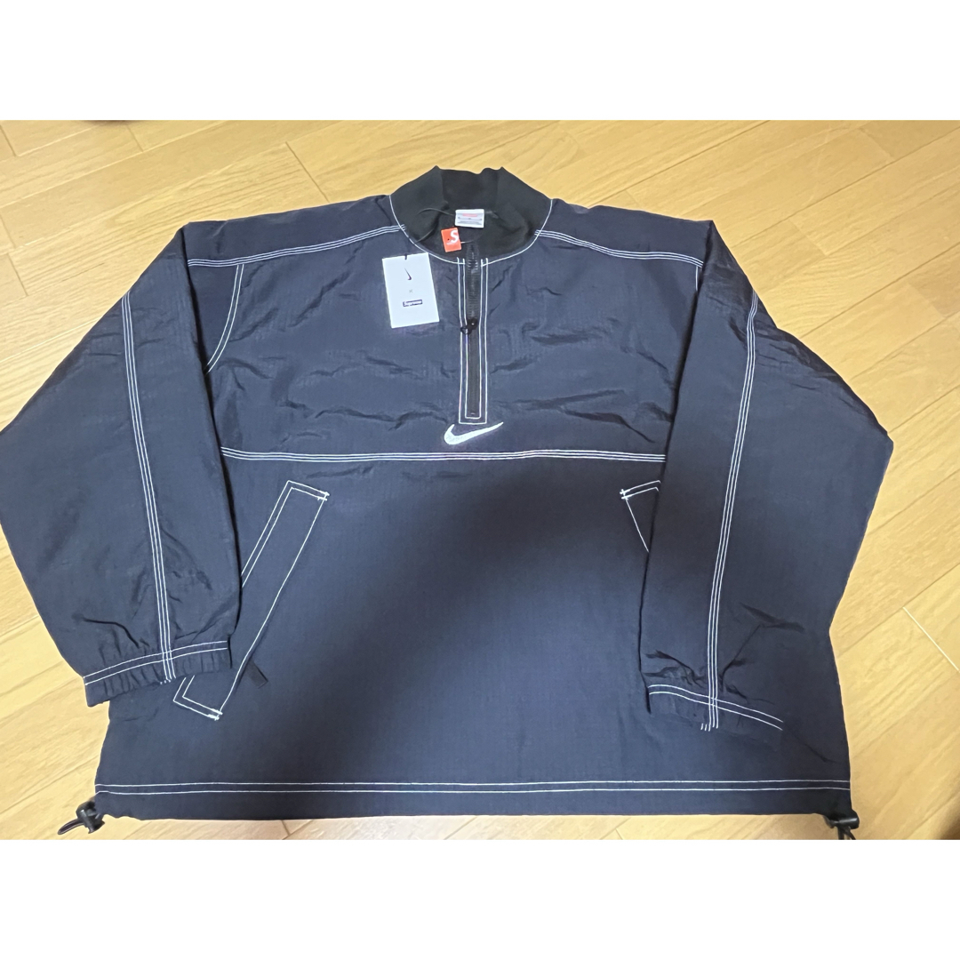 Supreme(シュプリーム)のSupreme x Nike Ripstop Pullover Black  M メンズのジャケット/アウター(ナイロンジャケット)の商品写真