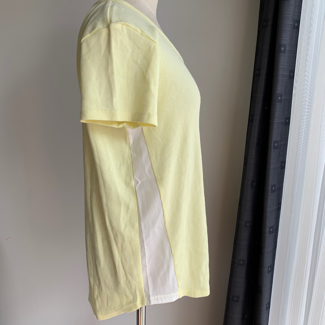 Marquis de blanc 半袖カットソー　イエロー メンズのトップス(Tシャツ/カットソー(半袖/袖なし))の商品写真