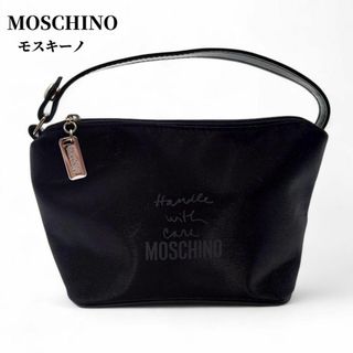 モスキーノ(MOSCHINO)のモスキーノ ミニ ハンドバッグ レディース  メンズ  ブラック  光沢(ハンドバッグ)