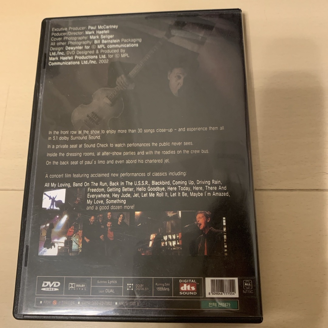 THE BEATLES(ビートルズ)のポールマッカートニー　DVD エンタメ/ホビーのDVD/ブルーレイ(ミュージック)の商品写真