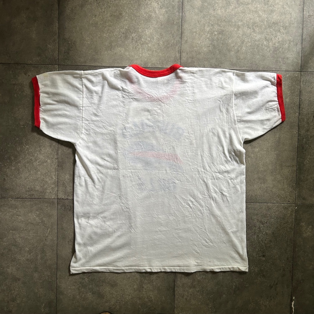 Russell Athletic(ラッセルアスレティック)の70s ラッセルアスレティック リンガーtシャツ USA製 ホワイト×レッド  メンズのトップス(Tシャツ/カットソー(半袖/袖なし))の商品写真