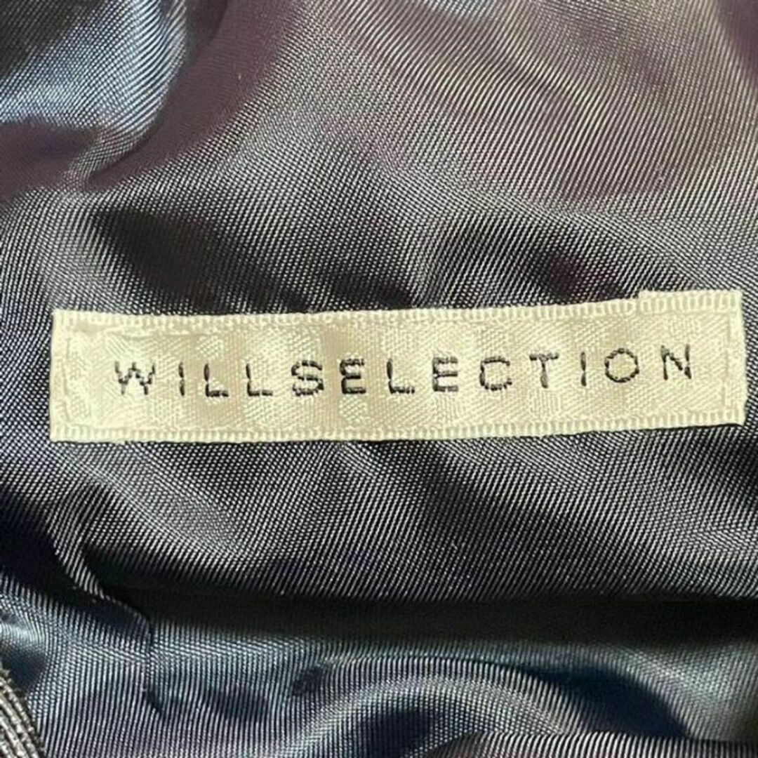 WILLSELECTION(ウィルセレクション)のWILLSELECTION ウィルセレクション　ノースリーブワンピース　ネイビー レディースのワンピース(ひざ丈ワンピース)の商品写真