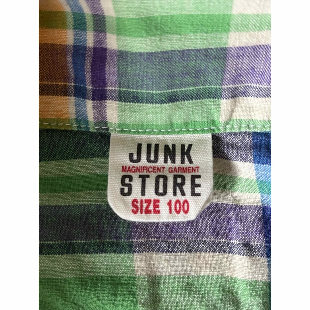 JUNK STORE(ジャンクストアー)のJunkStore シャツジャケット 100cm キッズ/ベビー/マタニティのキッズ服男の子用(90cm~)(ジャケット/上着)の商品写真