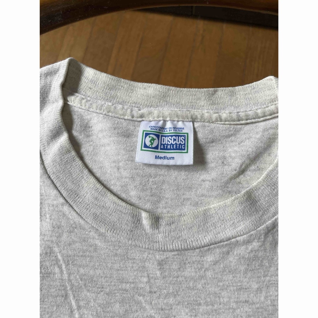 レア中古M 90s USA製 discus ディスカス  杢グレー tシャツ メンズのトップス(Tシャツ/カットソー(半袖/袖なし))の商品写真