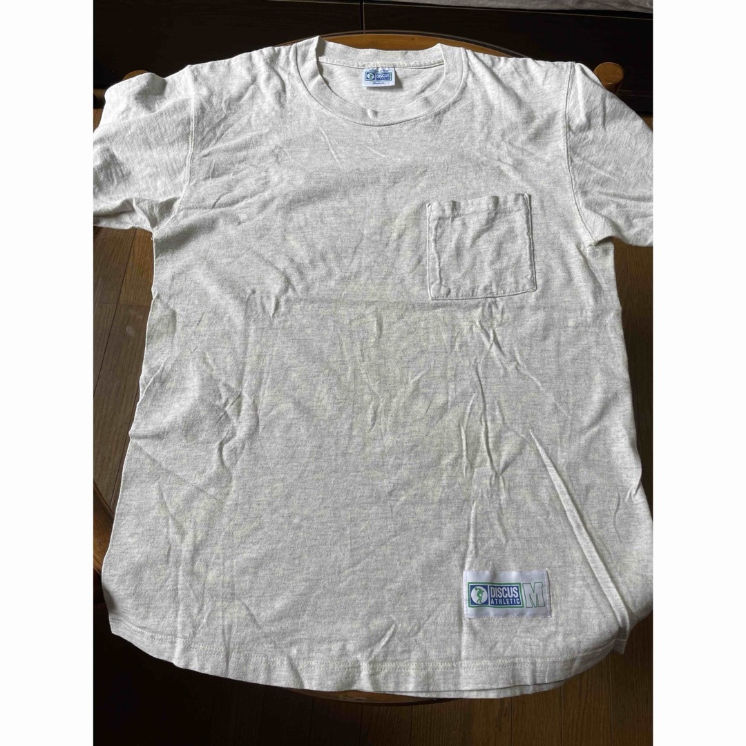 レア中古M 90s USA製 discus ディスカス  杢グレー tシャツ メンズのトップス(Tシャツ/カットソー(半袖/袖なし))の商品写真