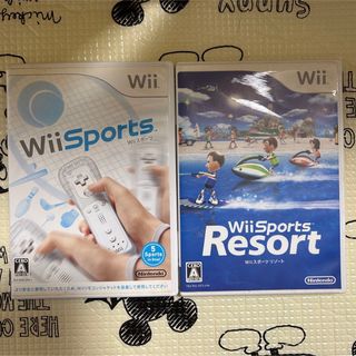 ニンテンドウ(任天堂)のWii sportsスポーツ　Sports Resort リゾート　2本セット(家庭用ゲームソフト)