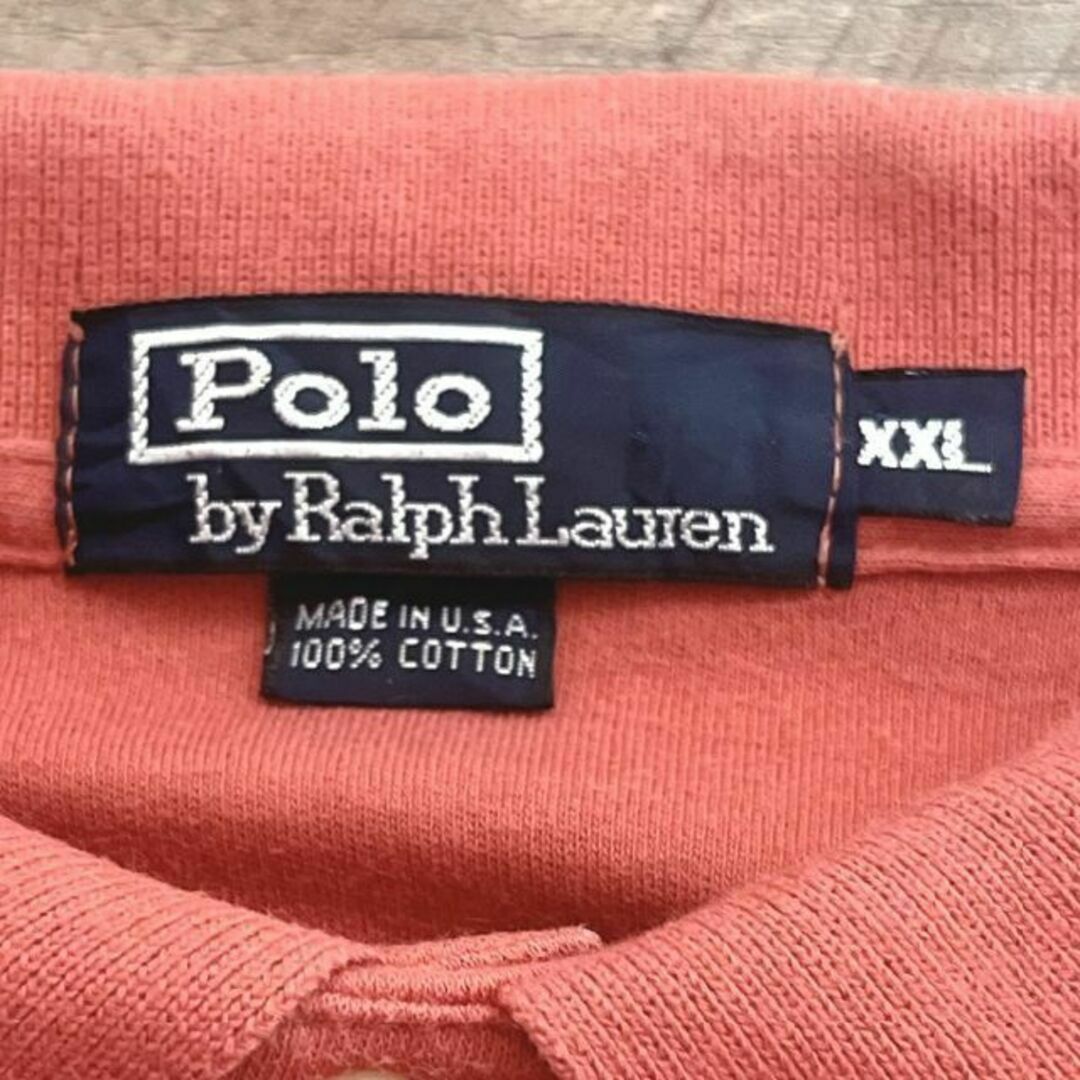 POLO RALPH LAUREN(ポロラルフローレン)の47n USA製 ポロラルフローレン 半袖ポロシャツ ワンポイントポニー刺繍 メンズのトップス(ポロシャツ)の商品写真