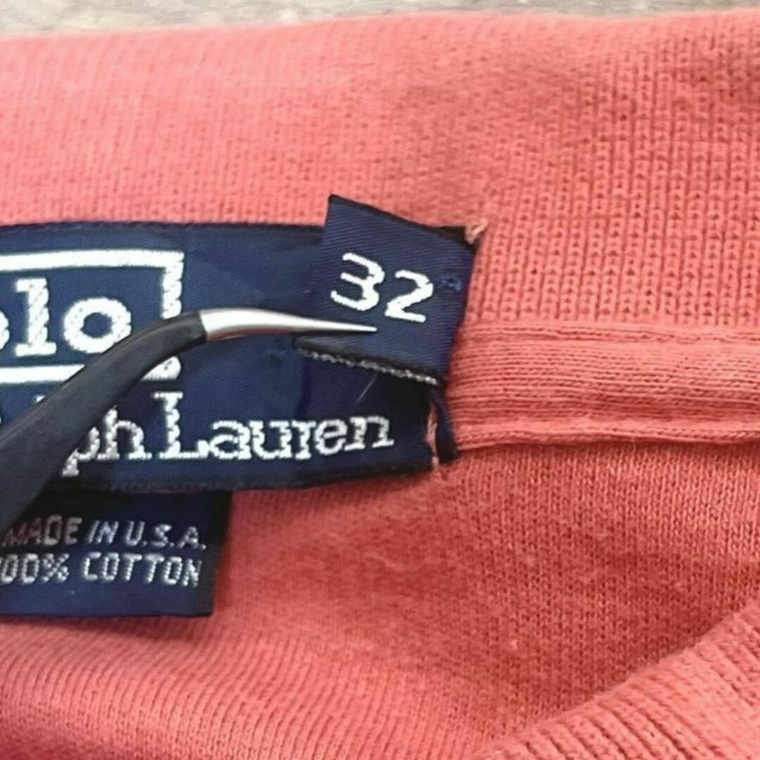 POLO RALPH LAUREN(ポロラルフローレン)の47n USA製 ポロラルフローレン 半袖ポロシャツ ワンポイントポニー刺繍 メンズのトップス(ポロシャツ)の商品写真