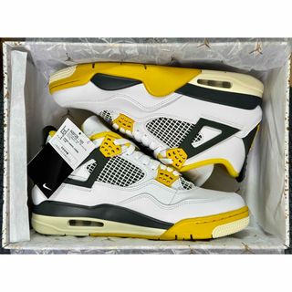 ジョーダン(Jordan Brand（NIKE）)の未使用　Nike AJ4 Vivid Sulfur WMENS 27.5cm(スニーカー)