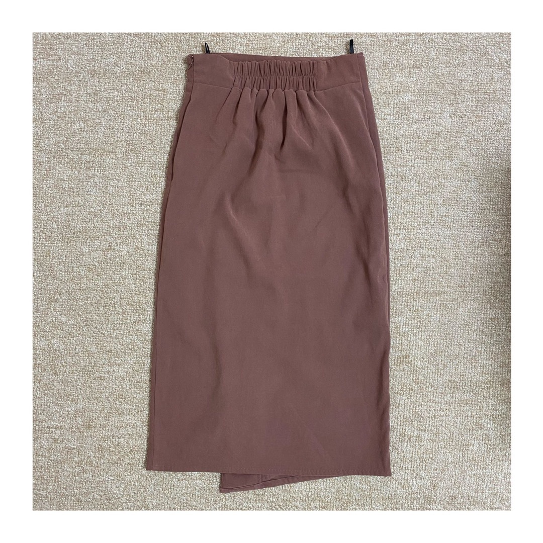 タイトスカート スカート ブラウン レディースのスカート(ロングスカート)の商品写真