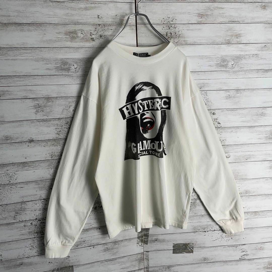 HYSTERIC GLAMOUR(ヒステリックグラマー)の9483【タグ付き】ヒステリックグラマー☆人気Lサイズロングtシャツ　入手困難 メンズのトップス(Tシャツ/カットソー(七分/長袖))の商品写真